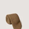 Tweed Check Tie In Bronze Green*Purdey Sale