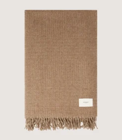 Undyed Cashmere Glencheck Blanket*Purdey New