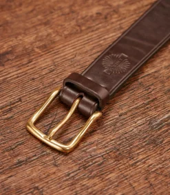 Unlined Bridle Leather Belt In Havana*Purdey Discount