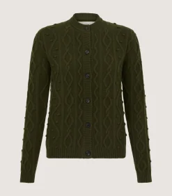 Women'S Cashmere Aran Cardigan*Purdey Flash Sale