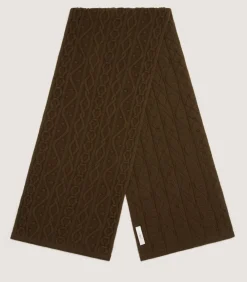 Women'S Cashmere Aran Scarf*Purdey New