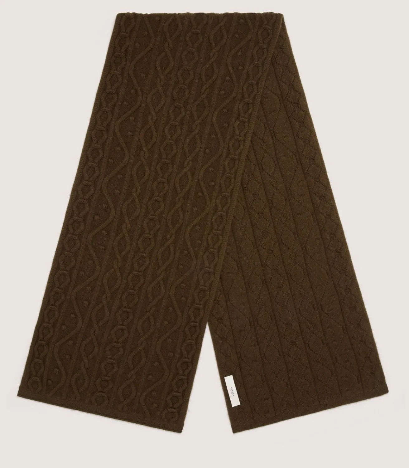 Women'S Cashmere Aran Scarf*Purdey New