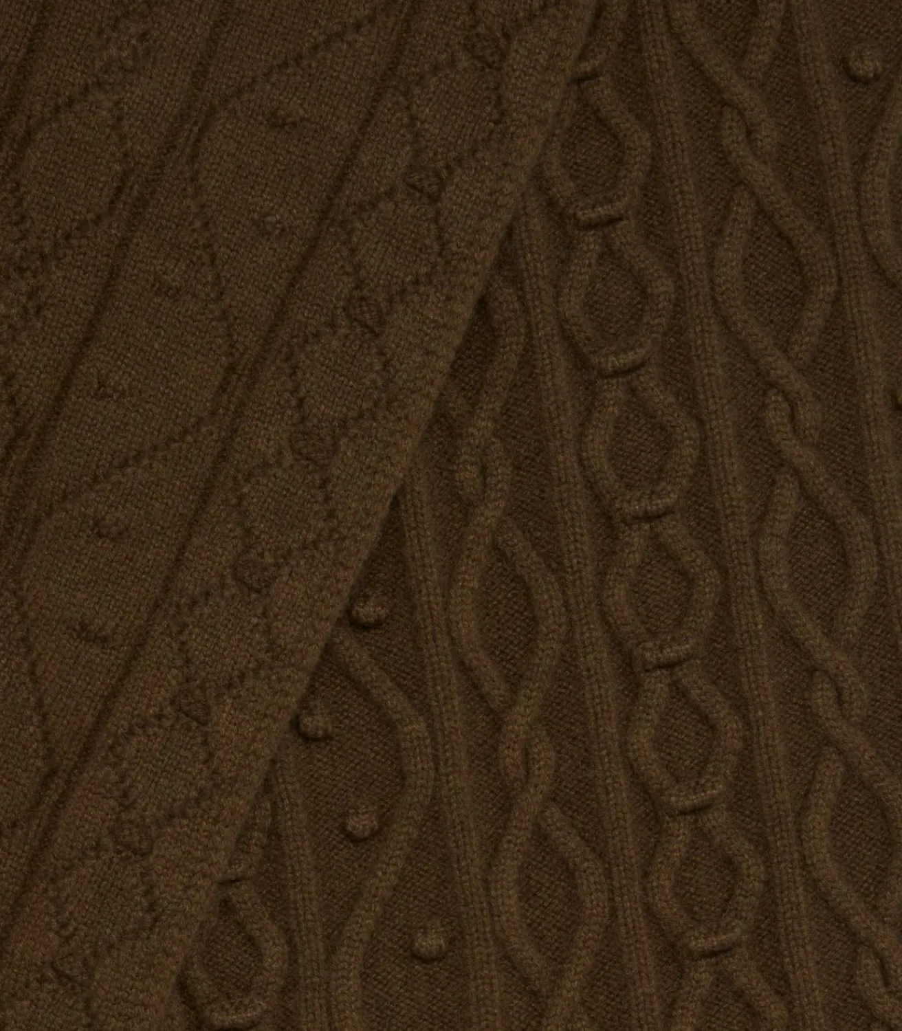Women'S Cashmere Aran Scarf*Purdey New