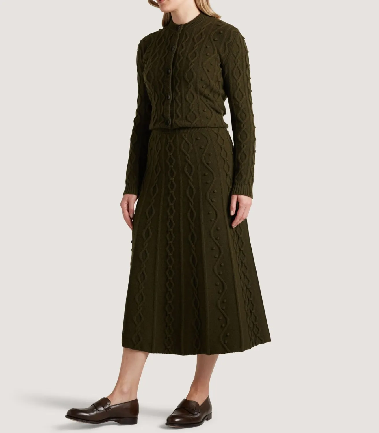 Women'S Cashmere Aran Skirt*Purdey Hot