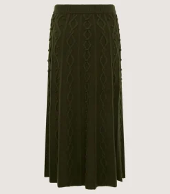 Women'S Cashmere Aran Skirt*Purdey Hot