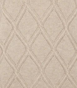 Women'S Cashmere Cable Sweater In Oatmeal*Purdey Shop
