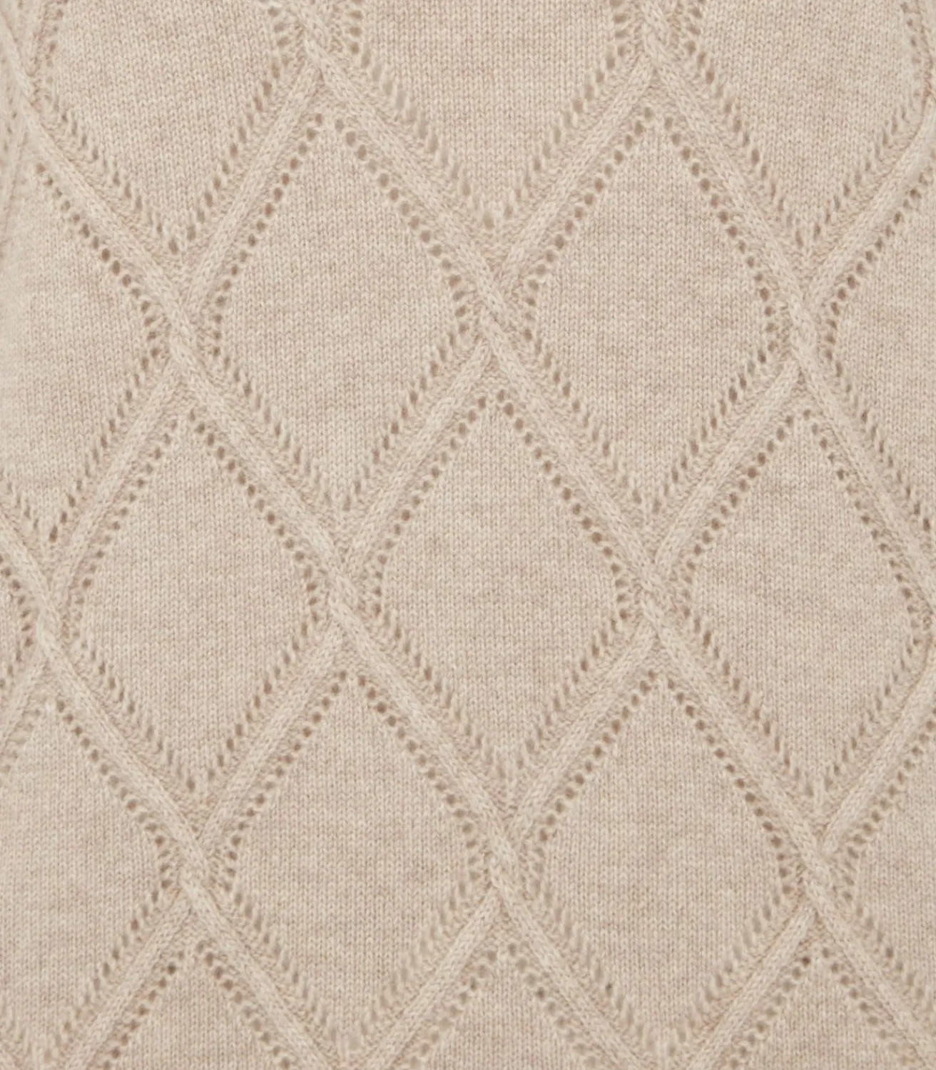 Women'S Cashmere Cable Sweater In Oatmeal*Purdey Shop