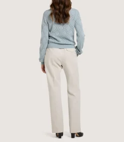Women'S Cashmere Cable Sweater In Pine Green*Purdey Cheap