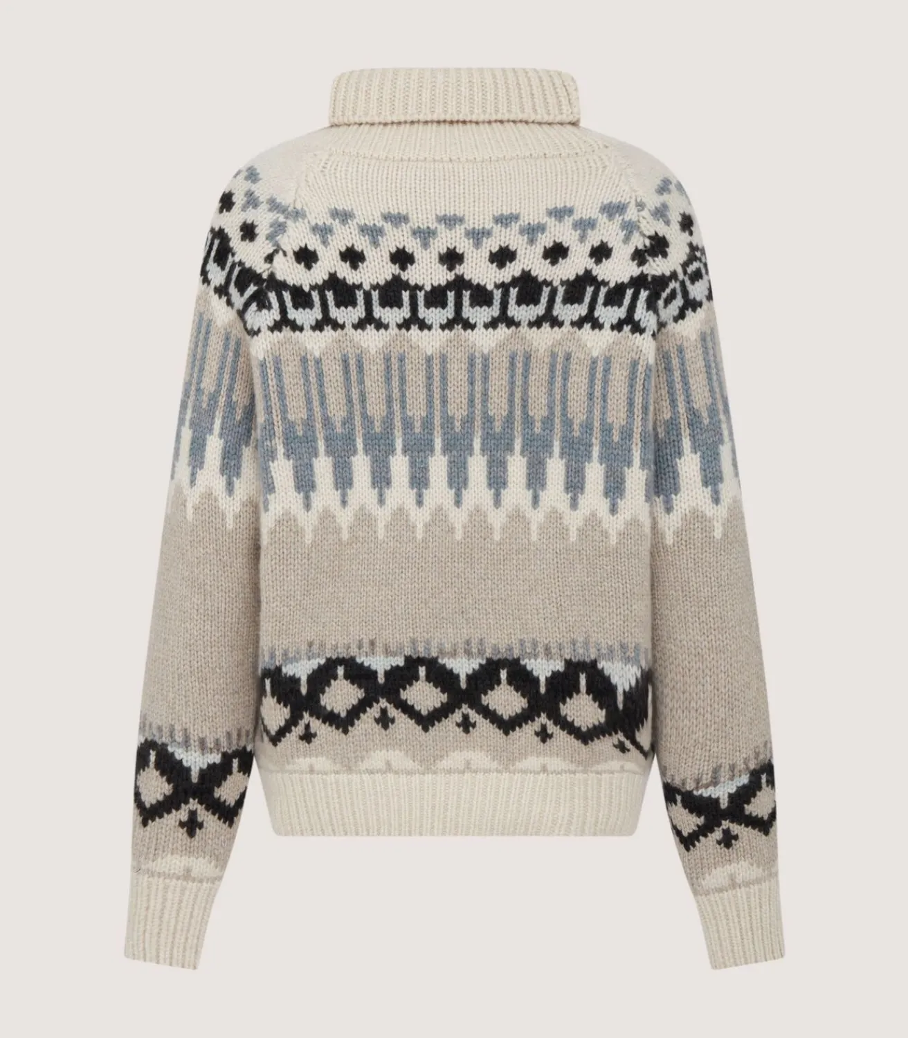 Women'S Cashmere Fairisle Falcon Crew Neck Sweater In Kestral*Purdey Discount