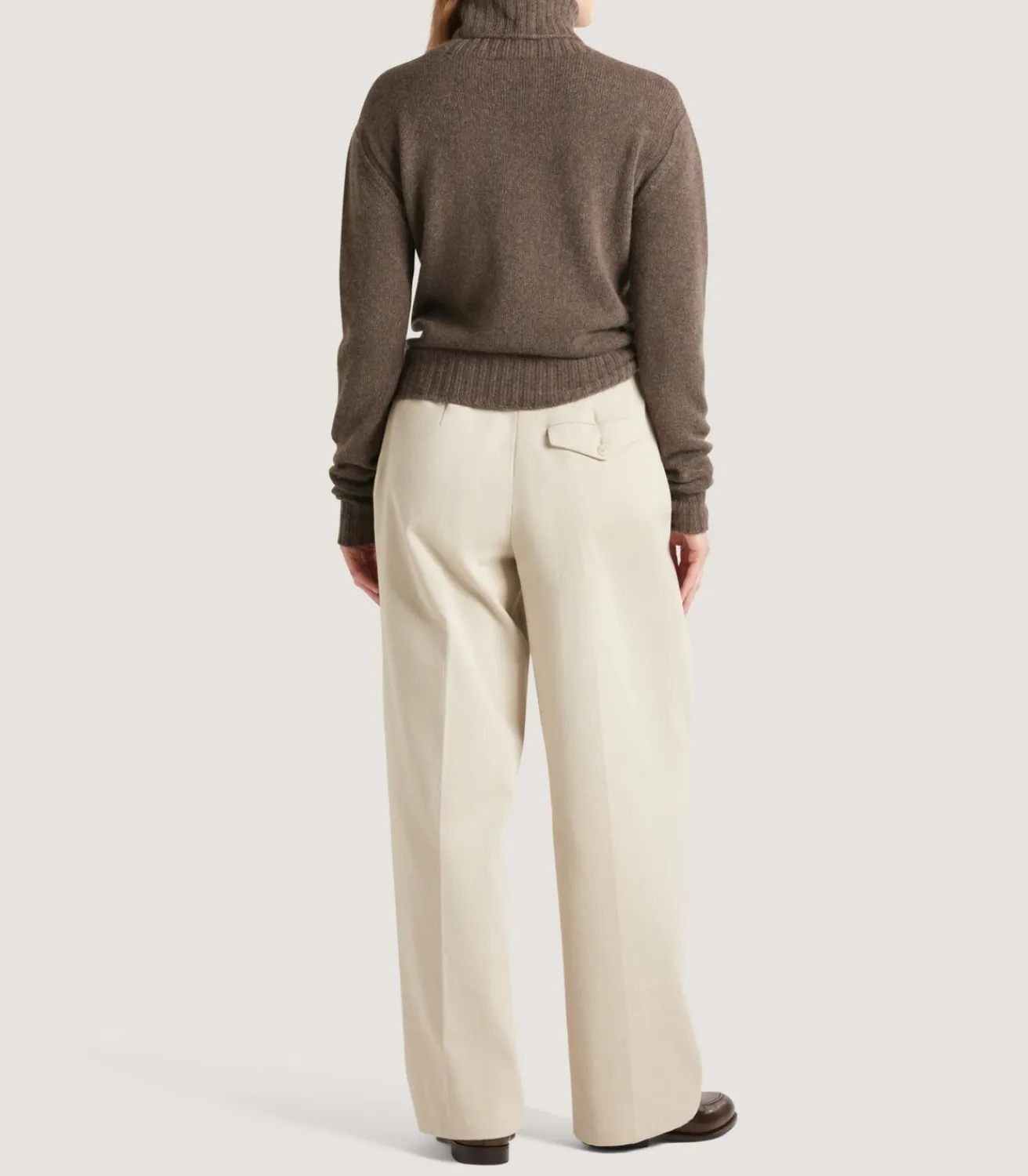 Women'S Cashmere Turtleneck Sweater With Chest Pocket*Purdey Shop