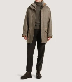 Women'S Cashmere Tweed Raglan Field Coat*Purdey Clearance