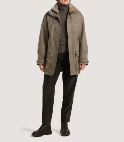 Women'S Cashmere Tweed Raglan Field Coat*Purdey Clearance