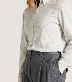 Women'S Cotton Cashmere Button Down Shirt*Purdey Outlet