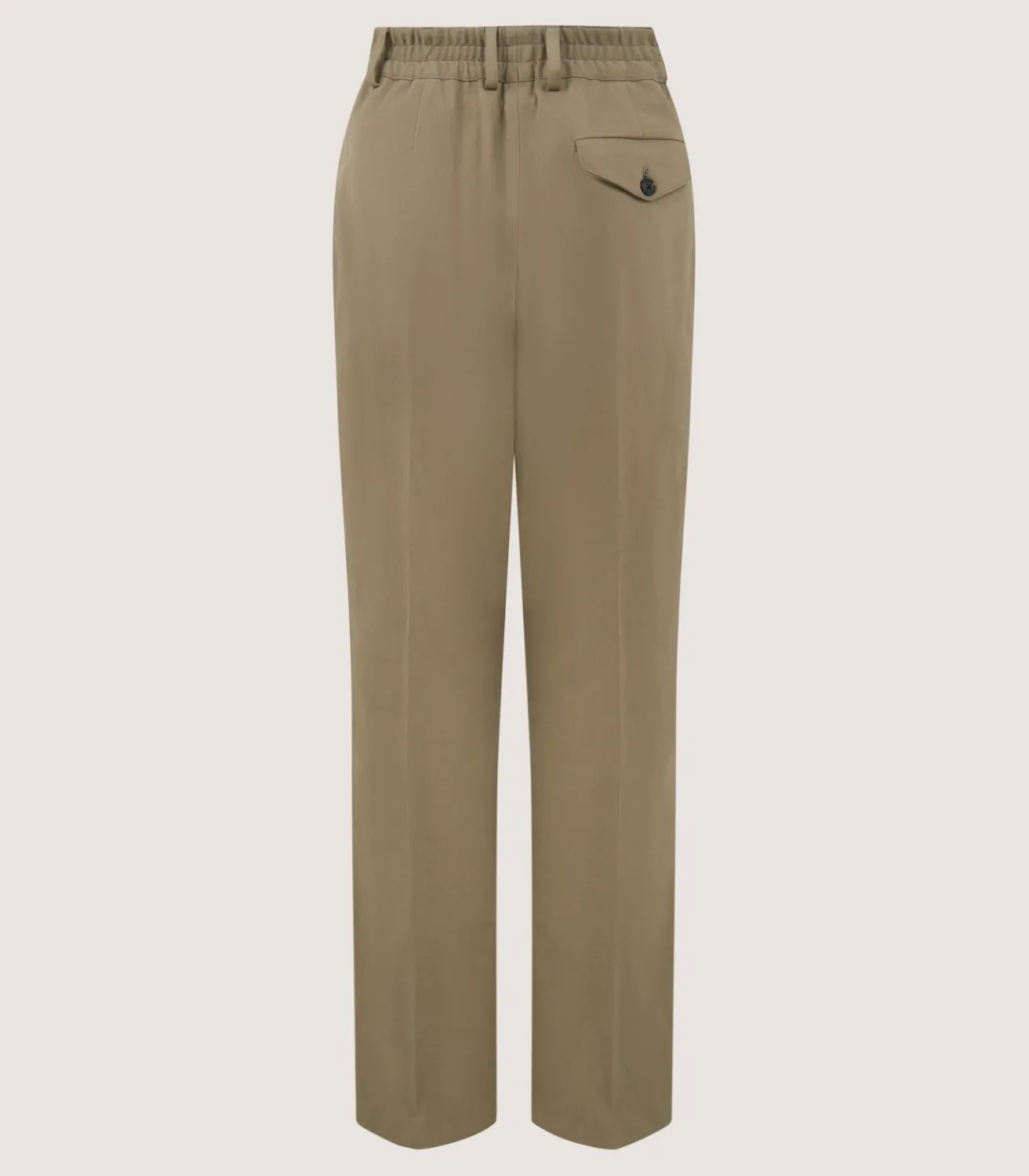 Women'S Cotton Flat Front Trouser In Dark Olive*Purdey Hot