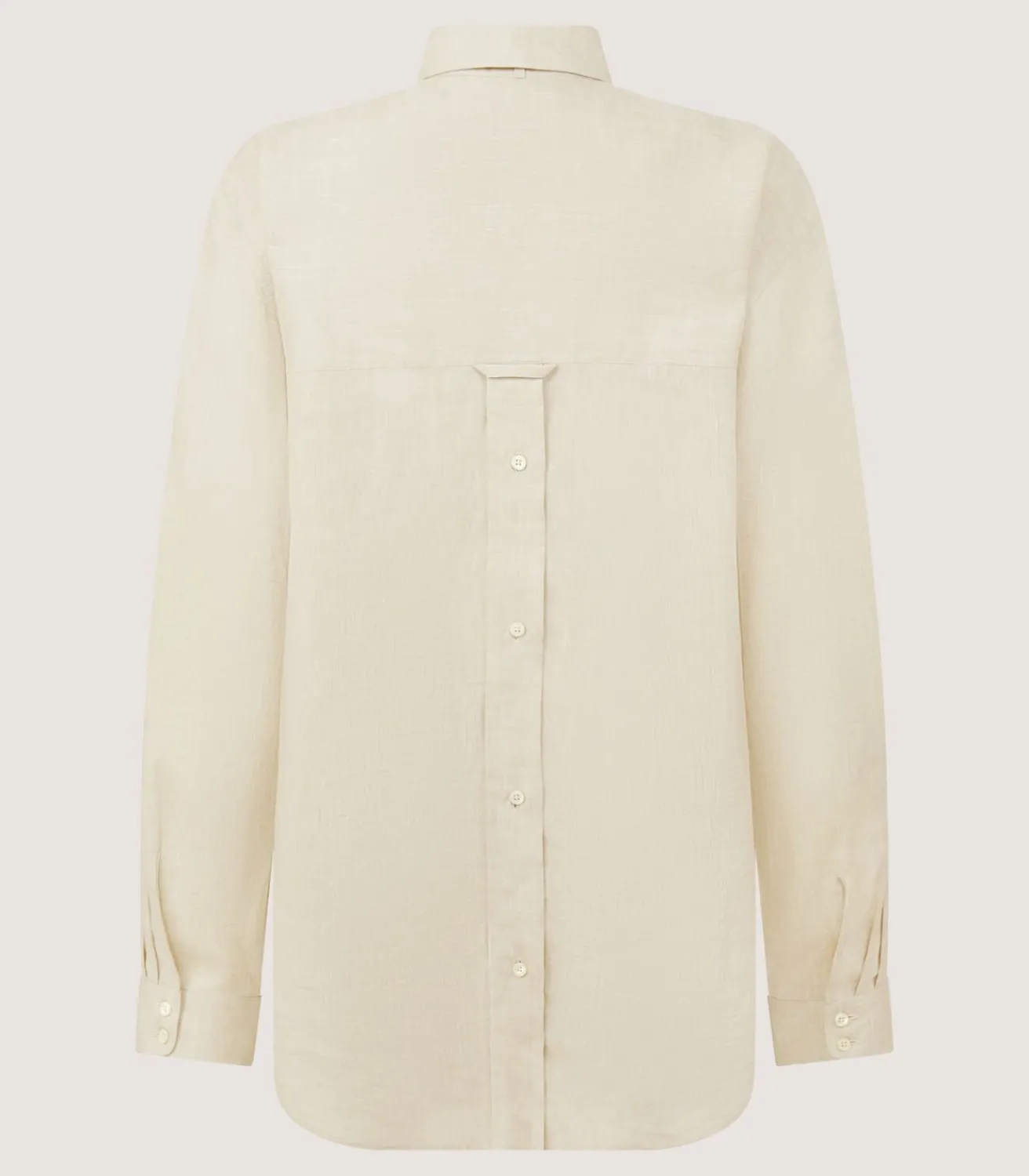 Women'S Linen Relaxed Shirt In Pale Stone*Purdey Hot