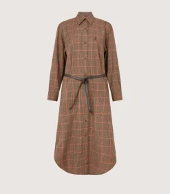 Women'S Merino Country Check Shirt Dress*Purdey Cheap