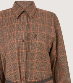 Women'S Merino Country Check Shirt Dress*Purdey Cheap