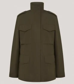 Women'S Olive Field Jacket*Purdey Discount