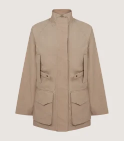 Women'S Summer Dry Wax Field Coat In Taupe*Purdey Cheap