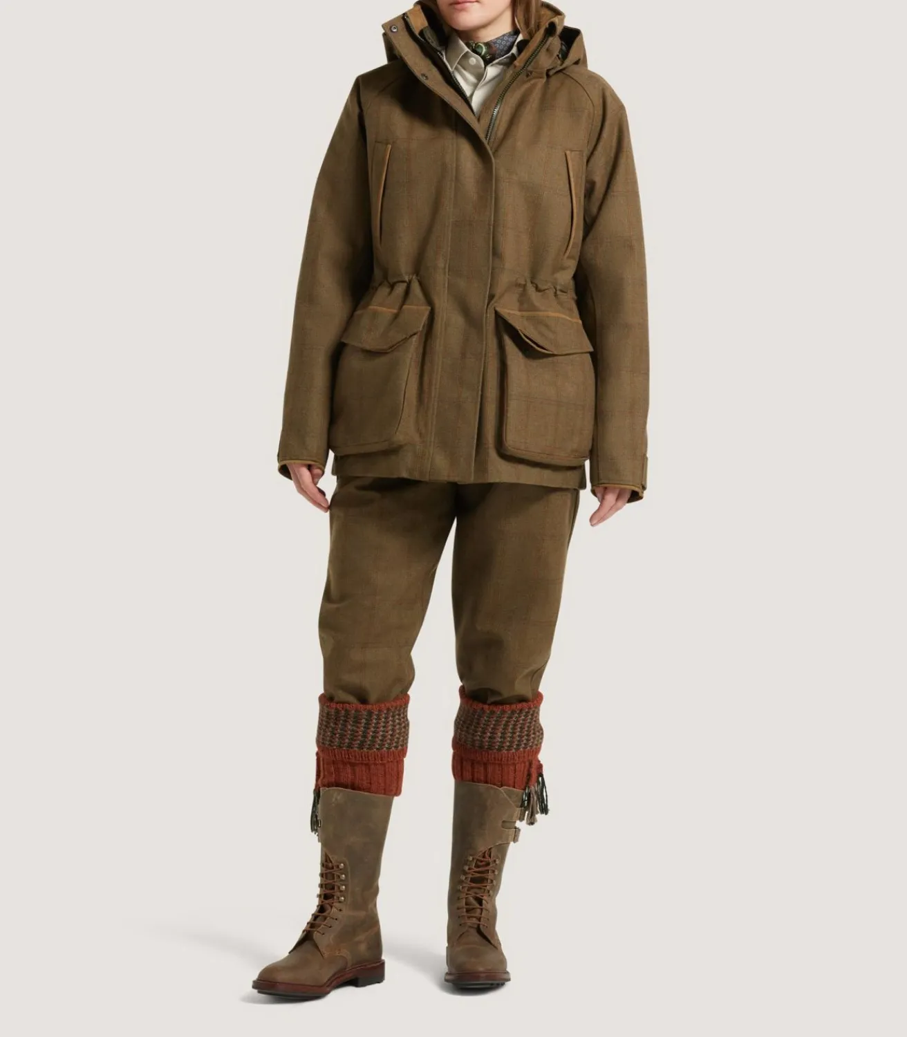 Women'S Technical Tweed Lancashire Field Coat*Purdey Clearance