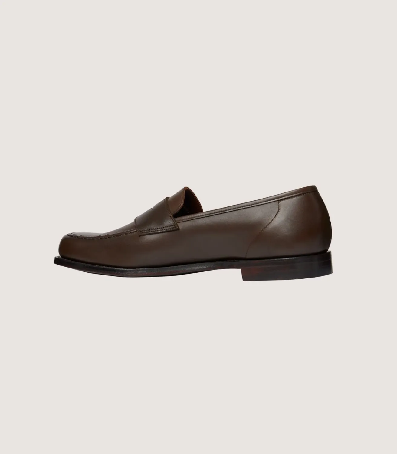 Women'S Unlined Waxed Penny Loafers With Superflex Leather Sole*Purdey New